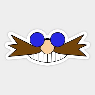 Dr. Eggman Face // Big Mustache Sticker